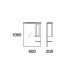 Зеркальный шкаф Edelform Гент 60, 2-201-032-S
