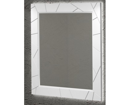 Зеркало Луиджи 90, цвет белый матовый