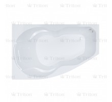 Ванна Тритон Лайма-правая ЭКСТРА (1600х950) с каркасом