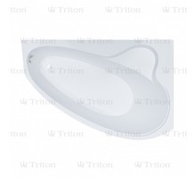 Ванна Тритон Пеарл-Шелл-левая ЭКСТРА (1600х1040) с каркасом