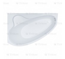 Ванна Тритон Пеарл-Шелл-правая ЭКСТРА (1600х1040) с каркасом