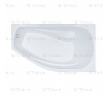 Ванна Тритон Скарлет-левая ЭКСТРА (1670х960) с каркасом
